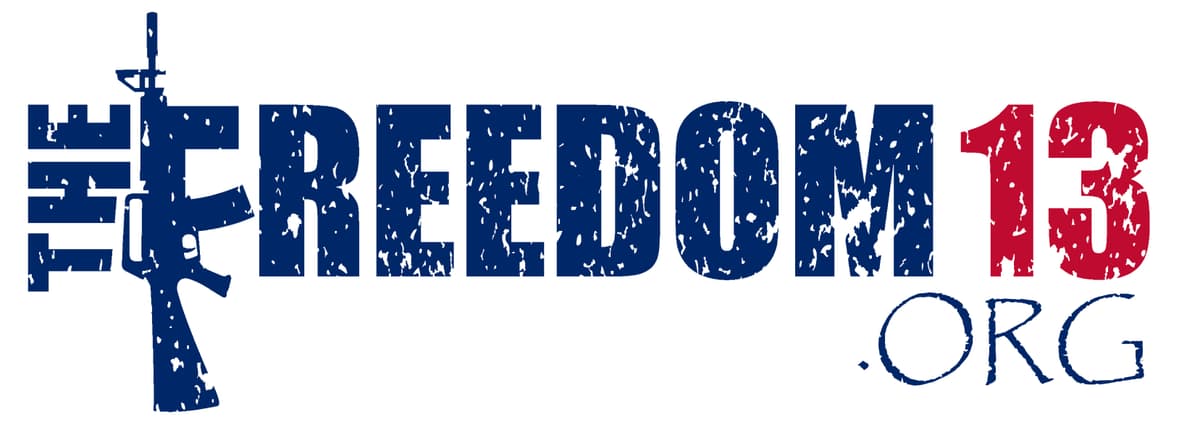 The Freedom 13 (501(c)(3) nonprofit) logo