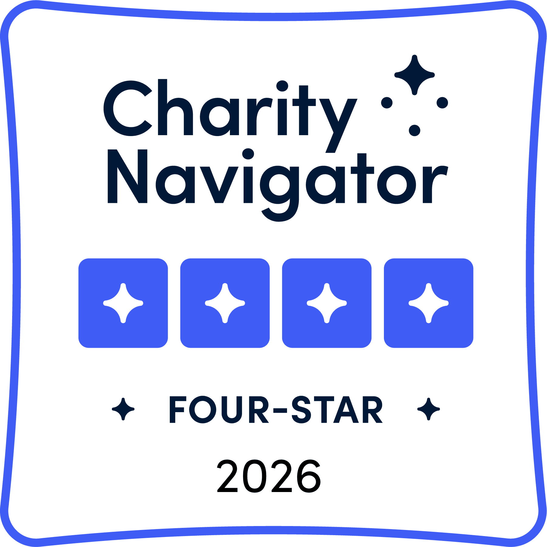 2026 Four-star Charity Navigator Seal